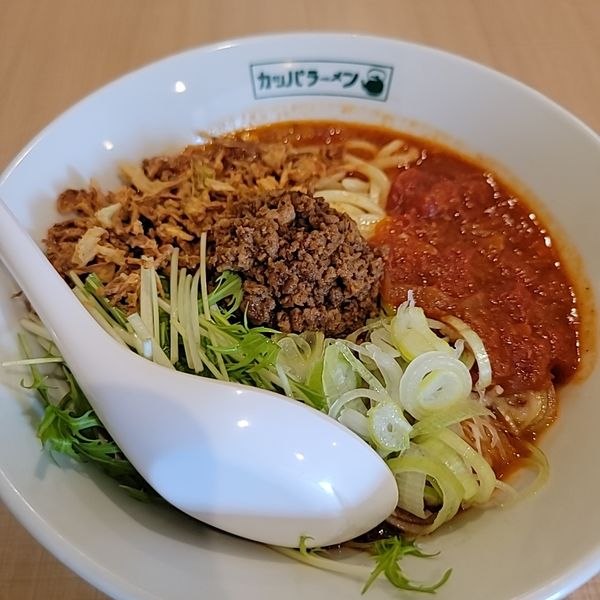 「【ゲリラ限定】とまと担々まぜそば」@らーめん カッパハウスの写真