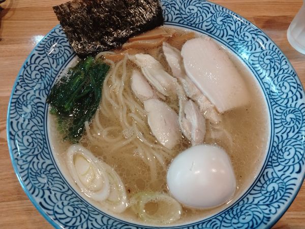 「中華そば（塩）＋味玉」@中華そば 瓢の写真