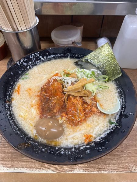「味噌ホルモン」@屋台ラーメンとんこつ貴生の写真