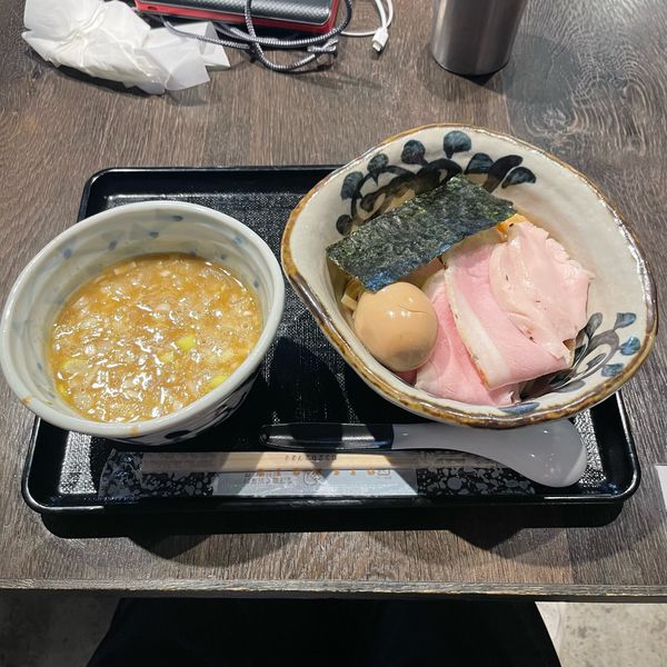「特級龍介つけ蕎麦  ￥1380」@特級鶏蕎麦 龍介 PLAY atre TSUCHIURA店の写真