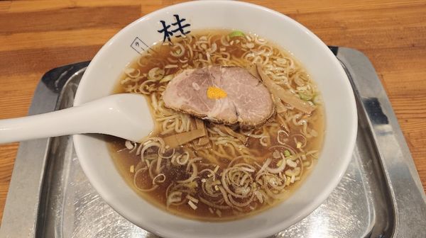 「ラーメン(小)，半チャーハン   1330円」@煮干しだし醤油ラーメン 桂の写真