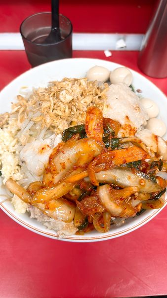 「汁なし」@ラーメン二郎 湘南藤沢店の写真