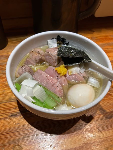「特製鴨中華そば　塩　1200円」@満鶏軒の写真
