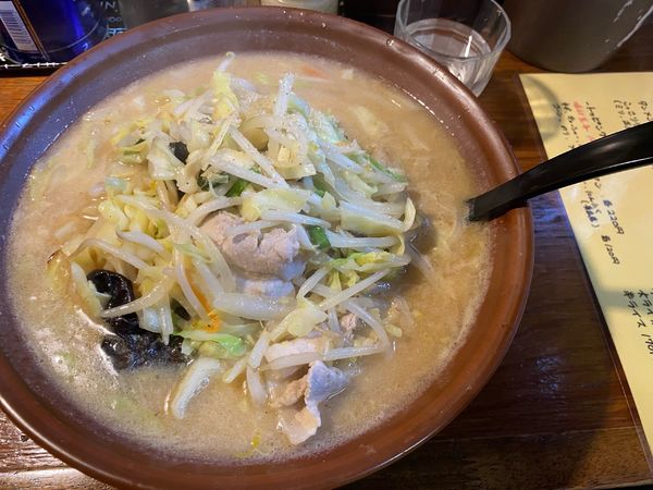 「野菜味噌ラーメン大盛り」@北海道ラーメン めんぽぽの写真