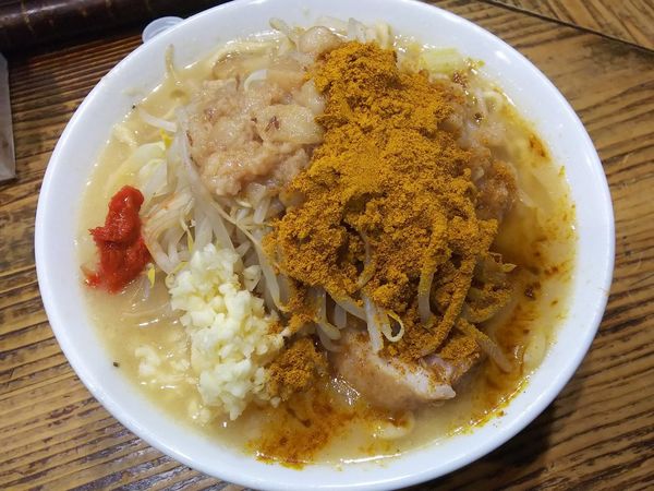 「ラーメン並＋味噌味変更　ニンニクアブラカレー　1000円」@夢を語れ青森の写真