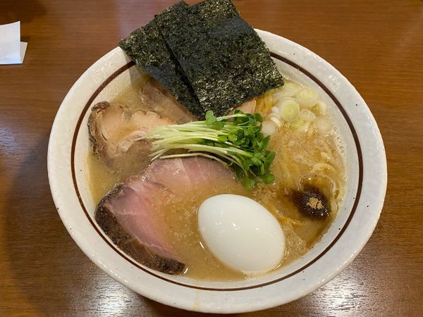 「ラーメンZ(チャーシュー麺)+ダシ注射式玉子(こい味)1,090」@ら~めん のとやま 長後本店の写真