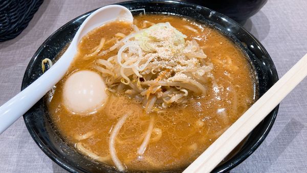 「味噌ラーメン煮卵入り」@麺匠 玄龍の写真