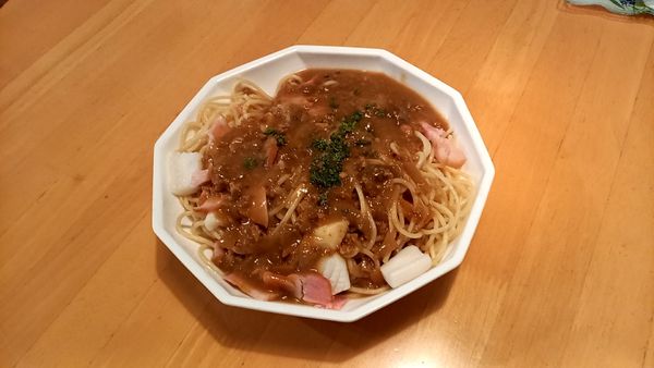 「カレースパゲティ」@味巣亭の写真
