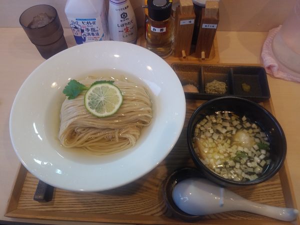 「昆布水つけ麺　塩　大盛り　1000+150円」@麺処 隆の写真