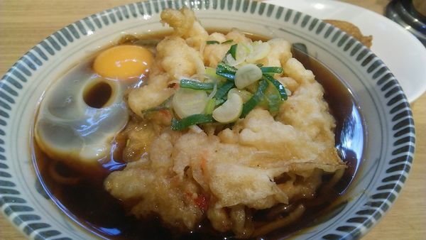 「天玉そば 440円＋いなり 80円」@豊しま 春日店の写真