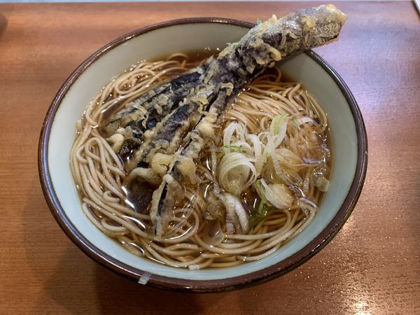 「なす天そば 470円」@文殊 川越ホーム店の写真