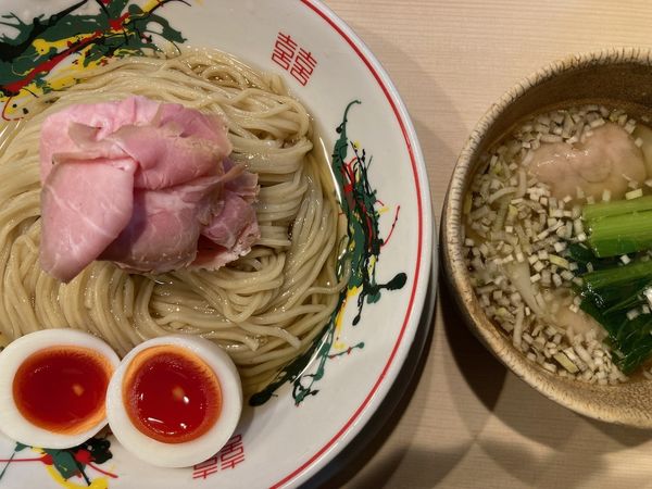 「特製鰹昆布水つけめん 1410円」@つけめん金龍の写真