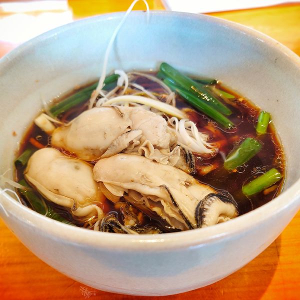 「カキとネギとショウガSOBA」@AWANOUTAの写真
