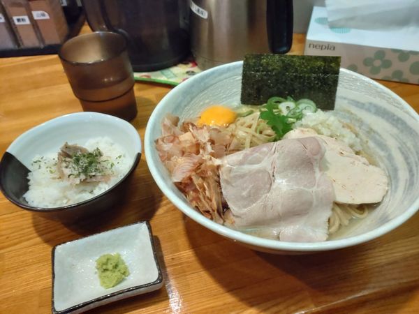 「限定　牡蠣味噌と鰯の和えそば」@麺屋 ひな多の写真