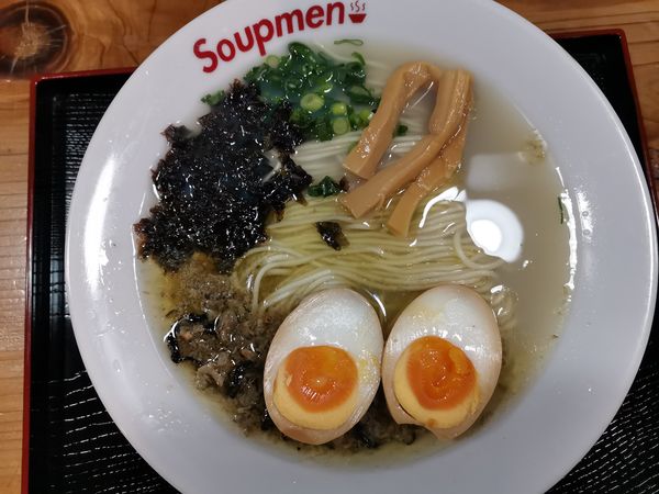 「牡蠣塩らぁ麺味玉入り割引」@Soupmenの写真