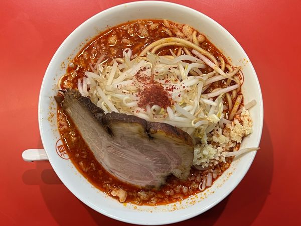 「辛マンモスラーメン」@泪橋 新橋店の写真