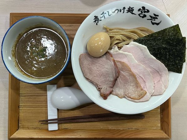 「特製極濃つけ麺」@煮干しつけ麺 宮元の写真