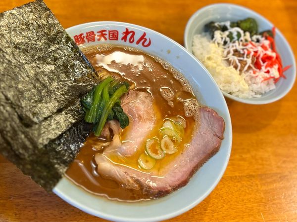 「豚骨天国 800円」@豚骨らーめん れんの写真