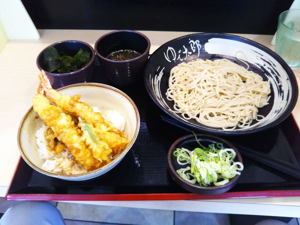 「得セットミニ海老舞茸天丼、三陸わかめ(クーポン)」@ゆで太郎 谷田部店の写真