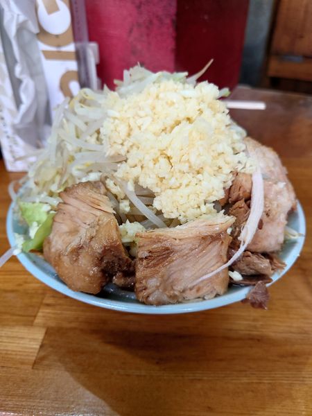 「チャーシュー麺　野菜マシ  ニンニク」@ラーメン髭の写真