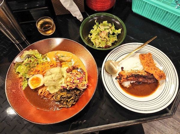 「【限定ラーメン】スパイスカレー、など」@トーキョーニューミクスチャーヌードル 八咫烏 CHIKARABOの写真