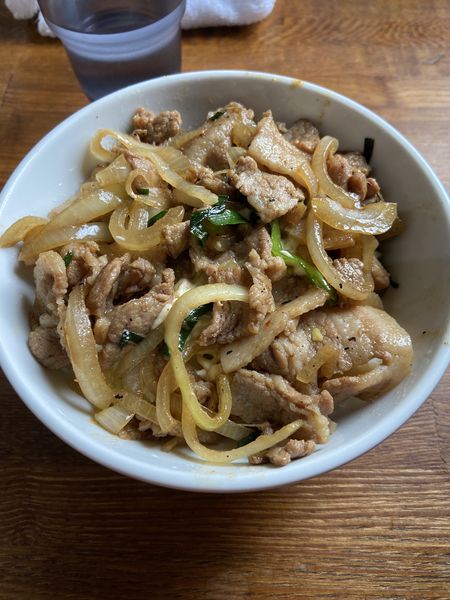 「天狗ラーメン＋焼肉丼セット」@天狗 北越らーめんの写真