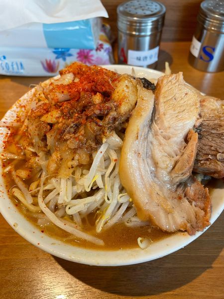 「ラーメン 並 ヤサイアブラ」@ラーメン 池田屋 高田馬場店の写真