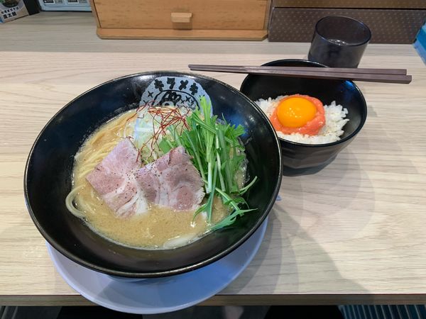 「味噌のきらめき並890円+カラスミ明太卵かけご飯230円」@キラメキノトリ 宇治槙島店の写真