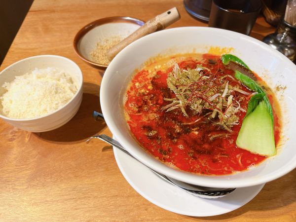 「四川担々麺〆のチーズリゾット」@四川担々麺 赤い鯨の写真