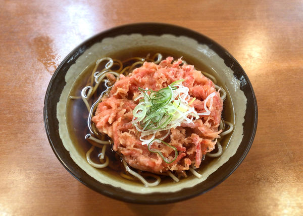 「紅生姜天そば(400円)」@亀有そばの写真