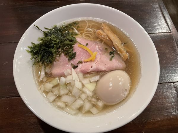 「煮干し中華そば＋味玉」@麺屋らんまるの写真