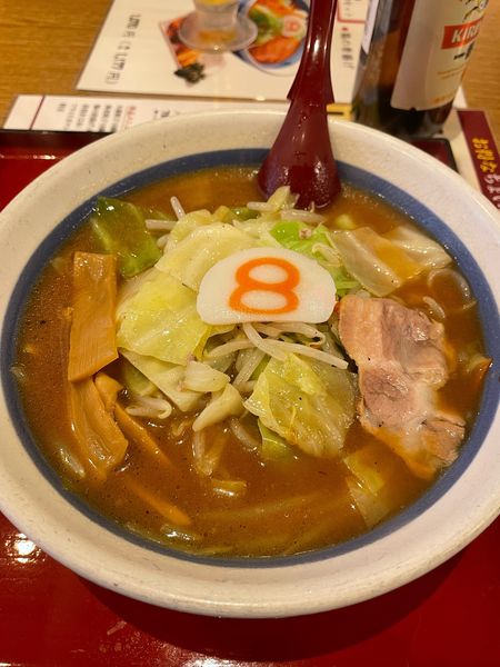 「野菜ラーメン味噌」@8番ラーメン 福井駅店の写真