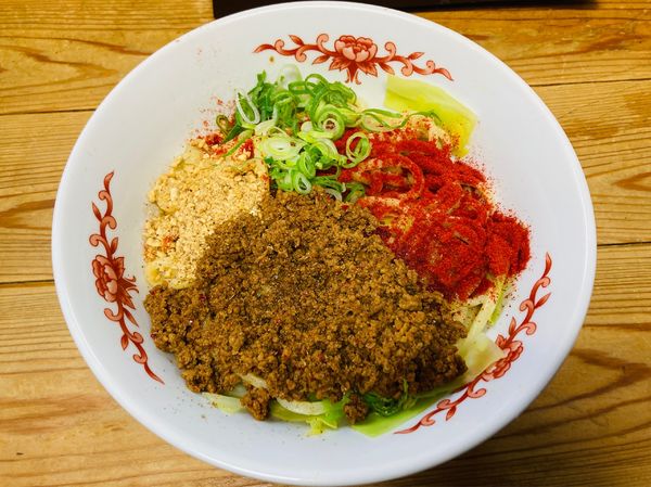 「汁なし坦々麺(並)＋ライス」@自家製麺 てんかの写真