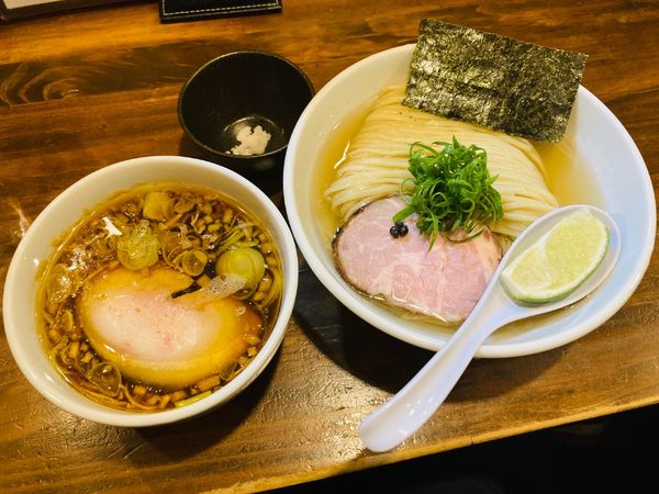 「醤油つけ麺」@だれやめやの写真
