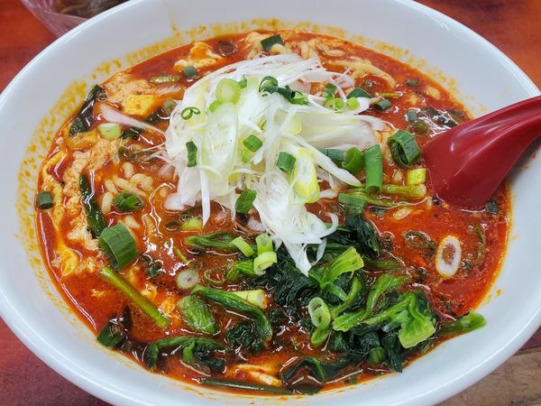 「ドラたんたんめん800円辛さドラゴン級」@らーめん ドラごんちの写真