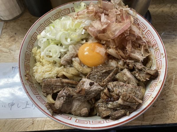 「煮干汁なし」@自家製麺 まさき（非乳化） 2号店の写真