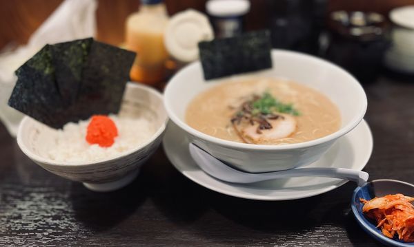 「明太ご飯セット（バリ固￥1000）」@一心の写真