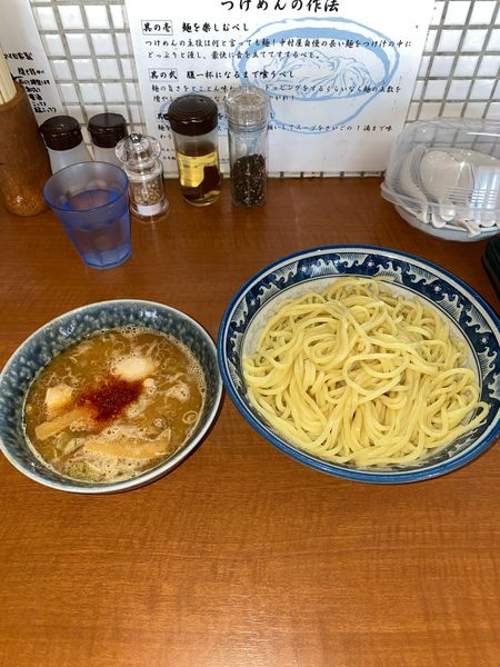 「つけめん2玉味付玉子¥1,280円」@中華そば 中村屋の写真