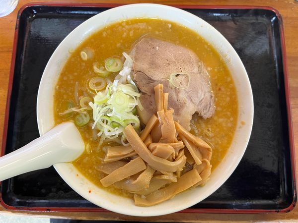 「みそらーめん＋メンマ」@北海とんこつらーめん 純輝 神栖店の写真