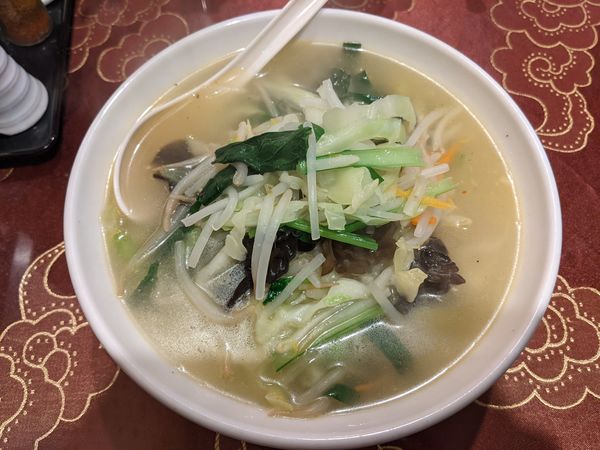 「ダブル野菜タン麺：700円」@上海厨房 家楽 神田駅前店の写真