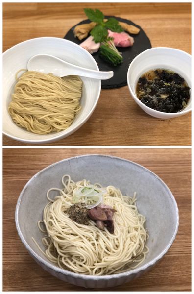 「醤油つけそば+和え玉」@中華そば きなりの写真