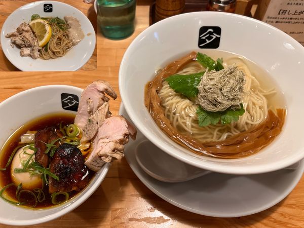 「特製鶏つけそば＋和え玉シングル」@中華そば 髙野の写真