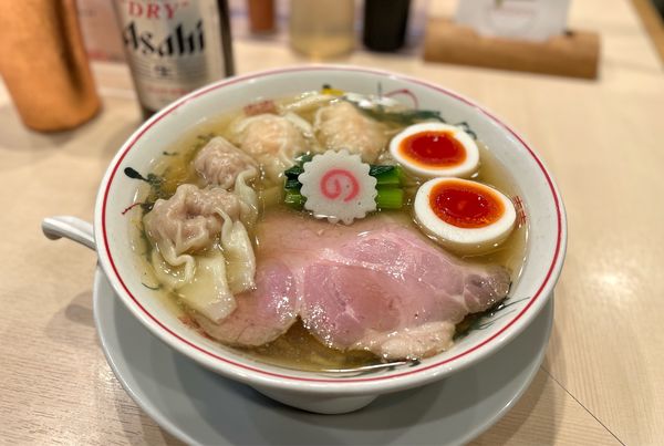 「特製白だしワンタン麺　¥1360」@つけめん金龍の写真