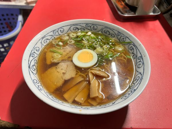 「しょう油ラーメン」@屋台ラーメン 赤ちょうちんの写真