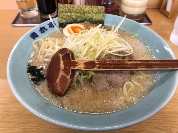 「ネギラーメン小脂多め」@ラーメン青木亭 戸田店の写真