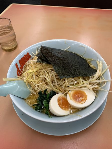 「ネギ味噌ラーメン＋味玉＋ネギ」@ラーメン山岡家 野田店の写真