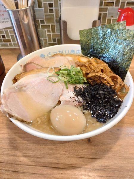 「限定　背脂煮干ラーメン　特製全部のせ　大盛」@はつがい商店の写真