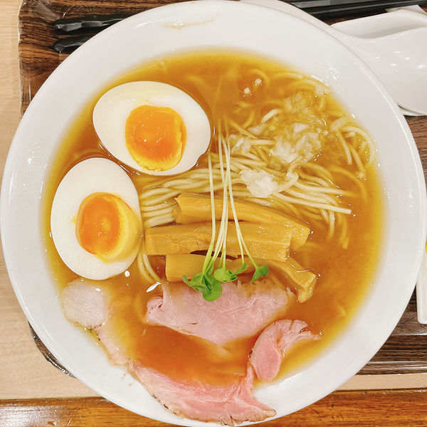 「鶏白湯ラーメン〈あごだし味〉」@RAMEN SAKABA いろとりどりの写真