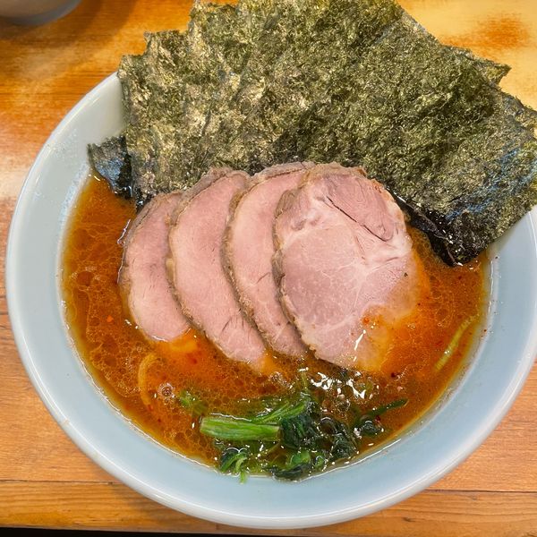 「チャーシュー麺　激辛」@横浜ラーメン 武蔵家 稲田堤店の写真