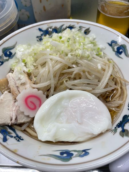 「油そば 半熟卵」@中華そば みたかの写真